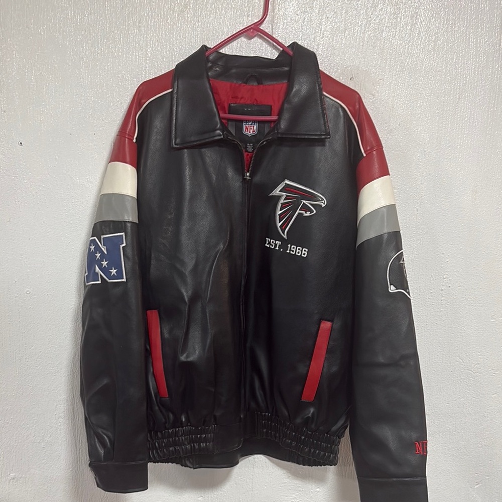 NFL Black Bomber Jacket with Logo